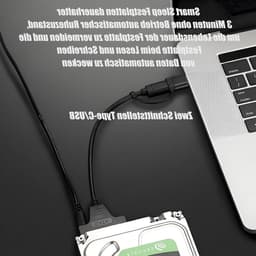 USB 3.0 naar SATA Kabel Adapter voor 2.5" HDD en SSD, 2-in-1 USB C/3.0 Hard Drive Verbinding, Snelle Gegevensoverdracht en Compatibiliteit — thumbnail 3