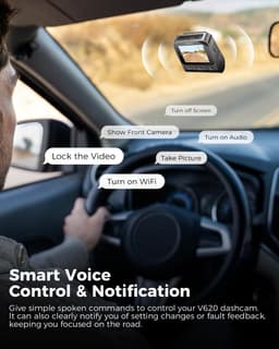 Auto Camera - Dashboard Recorder - Verkeersincidenten Vastleggen - 4K Voor en Achter - Met 64GB Kaart - Zwart — thumbnail 3