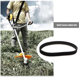 Dailygoods- Aandrijfriem Rubber 16,4mm Breedte - Gesloten Lus - 437mm Omtrek - Compatibel met Spear & Jackson S1334ER - Slijtvast - Duurzaam - Grasmaaier Riem — thumbnail 5