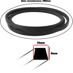 Dailygoods - Maaier Dek Riem 135061504/0 voor Mountfield Grasmaaier - Zwart — thumbnail 2