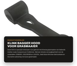 Dailygoods- Baggerkap Vervangt 109808X - Montage voor Husqvarna - Craftsman - AYP - Grasmaaier - Geschikt voor diverse modellen - Grasmaaierkap — thumbnail 1