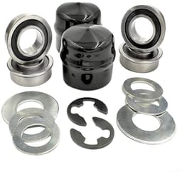 Dailygoods- Voorwielring - Dragende Omzettingsuitrusting - Conversiekit - Compatibel met Craftsman/Poulan/Husqvarna/Jonsered - Metaal/Rubber - Inhoud: 1 set - Wielbus — thumbnail 4