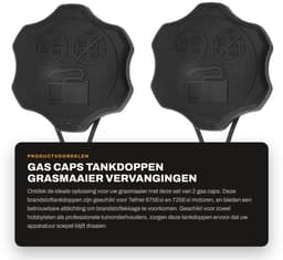 Dailygoods- Tankdop Vervangingsnummer 594061 - Brandstoftankdop - Lichtgewicht - Geschikt voor 675Exi/725Exi - Voorkomt Brandstoflekkage - ABS Materiaal — thumbnail 1