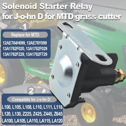 Dailygoods- Startrelais Vervanging voor MTD/John Deere/Cub Cadet - 12 V Magneetschakelaar - Grasmaaier - Gazontractor - Compatibel met diverse modellen — thumbnail 2