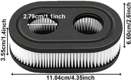 Dailygoods - Luchtfilter Grasmaaier - Vervangingscartridge - Compact - Onderdeel 593260 798452 - Geschikt voor Briggs & Stratton - Hoogwaardige prestatie — thumbnail 4