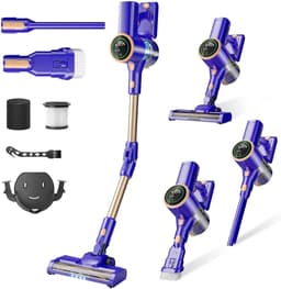 Draadloze Stofzuiger - Lichtgewicht Model - Snel Huis Schoonmaken - 180° Buigbaar - 40 Min Looptijd - Blauw — thumbnail 1