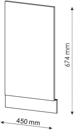 Vaatwasserpaneel - Keukenfront - Keukenopstelling - Soft-close scharnieren - 45 cm breed - Groen-Goud Landhuis — thumbnail 3