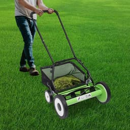 Handgrasmaaier - Gazonmaaier - Tuinonderhoud - 9 Hoogteposities - 40-64 cm Maaibreedte - Groen — thumbnail 5