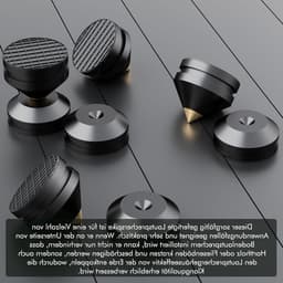 HiFi Luidspreker Isolatie Spike - Schokabsorberende Aluminium Pads voor Luidsprekers — thumbnail 5