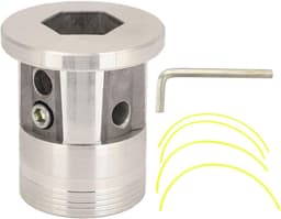 Universele aluminium strimmer kop - Vervangingskop, duurzaam en robuust — thumbnail 1