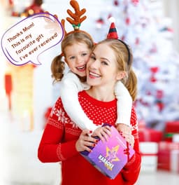 Karaoke Machine voor Kinderen - Mini duo karaoke set party speaker-Draagbare Mini Speaker met 2 Draadloze Microfoons - Cadeau voor Meisjes 3-10+ Jaar - Paars - 1 Set — thumbnail 5