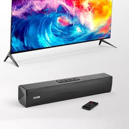 VEVOR Soundbar voor Smart TV, 2.0-Kanaals, 450 mm Compacte TV-Luidsprekers voor Projector, Bluetooth Aux-Aansluiting, Afstandsbediening, 80 W Surround Sound-Systeem voor PC-Hometheateraudio — thumbnail 1