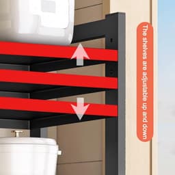 Magnetron Rack - Keuken Plank - Keuken Opslag - Verstelbaar 3-Tier - 51cm - Wit — thumbnail 3