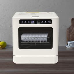 Mini Vaatwasser - Aanrecht Vaatwasser - Keuken Schoonmaken - Vier Programma's - 3 Plaatsen - Wit — thumbnail 3
