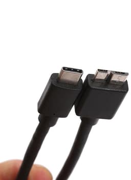 Externe Harde Schijf Kabel - Type C Kabel - Snelle Data Overdracht - Hoge Snelheid 5 Gbps - 30 cm — thumbnail 2