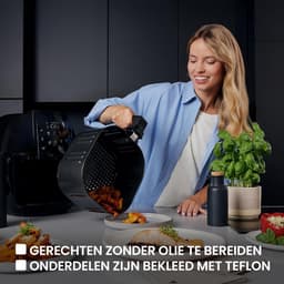 Zeegma Knapper Grand Airfryer – 1800W, 7.7L Capacity, 9 Programs, Fast Heating, Fat Free Cooking, Dishwasher Safe (Black) — thumbnail 2