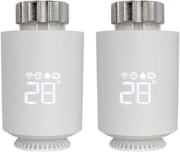 Slimme radiatorthermostaat - Verwarming TRV - Energie besparen - App en spraakbediening - Zigbee 3.0 - Wit — thumbnail 4