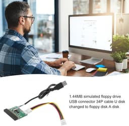 Externe USB Diskettelezer - Disketstation Adapter - Bestanden Overzetten - Plug and Play - 35 inch - Zwart — thumbnail 5
