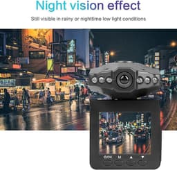 Dashcam - Autocamera DVR - Verkeersveiligheid - 1080P HD Nachtzicht - 2.5 inch display - Zwart — thumbnail 3