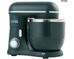 Keukenmachine - Standmixer Elektrisch - Bakken en Koken - Dubbele Mengkommen - 4.5L + 5L - Donkergroen