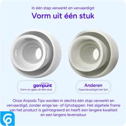 3 Pack Siliconen Small / Medium / Large (S/M/L) Dopjes Oordopjes Vervanging Tips Geschikt voor AirPods Pro (1e & 2e Generatie) — thumbnail 4