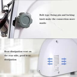 Elektrische Kaasrasp - Groente Versnipperaar - Snel Ingrediënten Snijden - 30 Kg Per Uur - 300W Motor - Zilver — thumbnail 2