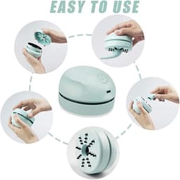 Kruimelzuiger - Bureau stofreiniger - Snel schoonmaken - USB oplaadbaar - 8x8x5.6cm - Willekeurig — thumbnail 2