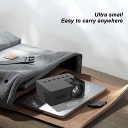 Dailygoody - Miniprojector - HD 1080P - Oogbescherming - Draagbare Projector - Binnen en Buiten - Videoprojector - Geschikt voor Thuisbioscoop — thumbnail 4