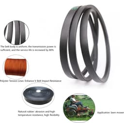 Grasmaaier Riem - Motor op Blad Riem - Grasmaaien Onderhoud - Hoge Snijweerstand - 5/8" x 154" - Zwart — thumbnail 4