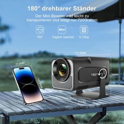 Mini beamer - Projector - Beamerscherm - Projectiescherm - Outdoor & Indoor Projector - — thumbnail 3