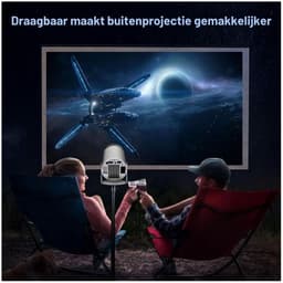 Zavira® Mini beamer - Projector - Scherm - 4K support 720p HD - Wit — thumbnail 4