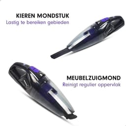 AG360 Handstofzuiger Kruimeldief - Deep Purple - Stil - Snoerloos - Extreem Krachtige Kruimelzuiger Draadloos - Waterzuigend - 100W Krachtige Zuigkracht - Voor Thuis & Auto - HEPA filter - Compact - Geschikt voor Huisdierharen — thumbnail 5