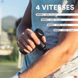 Compact Spiermassagepistool met Frans Design - Ideaal voor Thuisgebruik — thumbnail 3