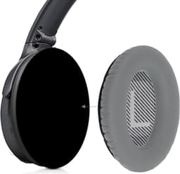 kwmobile 2x oorkussens geschikt voor Bose Quietcomfort 35 35II 25 15/QC35 QC35II QC25 QC15 - Earpads voor koptelefoon in zilver — thumbnail 3