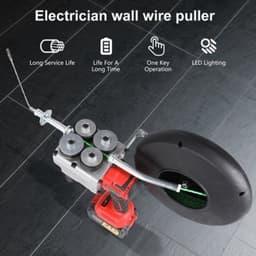Draadsnijmachine Automatische Elektrische Draadtrekker - 40 Meter Kabel - Oplaadbaar Li-Ion - ABS Kunststof Behuizing - Voor Bouw En Installatie — thumbnail 3