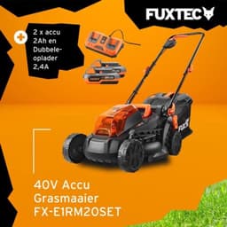 Accu Grasmaaier - 40V Accu - 33 cm Maaibreedte - Lithium-ion Batterij - Zwart - Voor Kleine Tuinen — thumbnail 5
