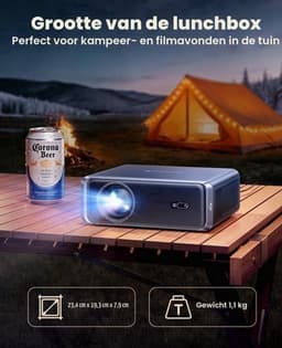 Beamer Smart - 1000 ANSI Lumen - Full HD 1080p Resolutie - LCD Scherm - Draagbaar Voor Thuisbioscoop — thumbnail 3