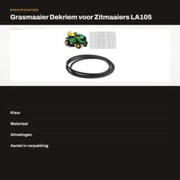 Dailygoods - Aangepaste grasmaaierdekriem - Rubber — thumbnail 2