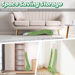 Kinderglijbaan, mini-klimglijbaan voor bed of bank, speeltoestellen voor binnen en buiten voor jongens en meisjes (groen) — thumbnail 2