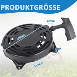 Handstarter vervanging - roestbestendig - duurzame startunit -tTrekstarter grasmaaier - 16 CM — thumbnail 4