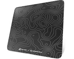 Attack Shark CM05 Glazen Muismat, 450 x 400 mm, Gehard Glas - Contour Zwart