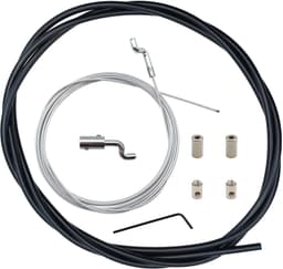 Universele gaskabel reparatieset voor mini-fiets, kart, grasmaaier, zelfmontage bediening, verstelbaar Z Bend Cabel End uiteinde — thumbnail 1