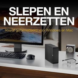 Externe harde schijf - Desktopopslag - Bestanden bewaren - Ruime capaciteit - 6TB - Zwart — thumbnail 3