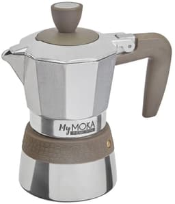 Pedrini MyMoka induction Moka pot Bruin, Roestvrijstaal — thumbnail 3