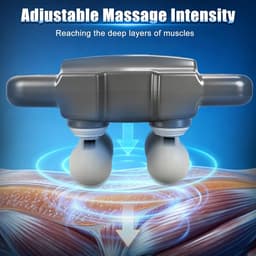SnelShoppen - Massagepistool met 28 koppen, 6 modi, 20 snelheden, diepweefselmassage voor spierontspanning, schouder en rug, massageapparaat voor thui — thumbnail 4