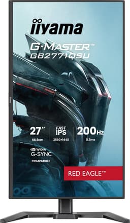 iiyama G-Master GB2771QSU-B1 Red Eagle - 27 inch - QHD - IPS - 200 Hz - Verstelbaar - G-Sync compatible — thumbnail 5