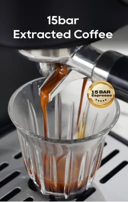 HIBREW H5A Semi-automatische koffiemachine, 1,2L watertank, 15 bar & Smart Brew — thumbnail 3