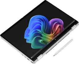 HP OmniBook X Flip Next Gen AI 14-fm0668nd Copilot+ PC Intel Core Ultra 7 256V Hybride (2-in-1) 35,6 cm (14") Touchscreen 2K 16 GB LPDDR5x-SDRAM 512 GB SSD Wi-Fi 7 (802.11be) Windows 11 Home Zilver QWERTY — thumbnail 3