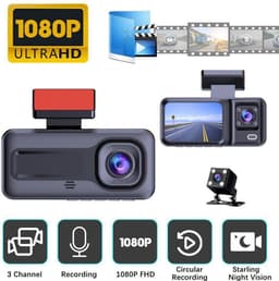 2-inch HD nachtzicht drievoudige lens DVR + wifi — thumbnail 1