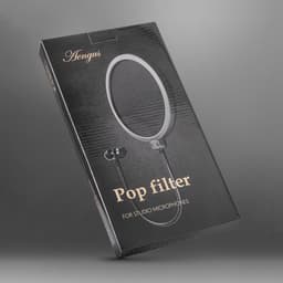 Pop Filter voor studio microfoons - Plopkap popfilter Dubbellaags — thumbnail 4